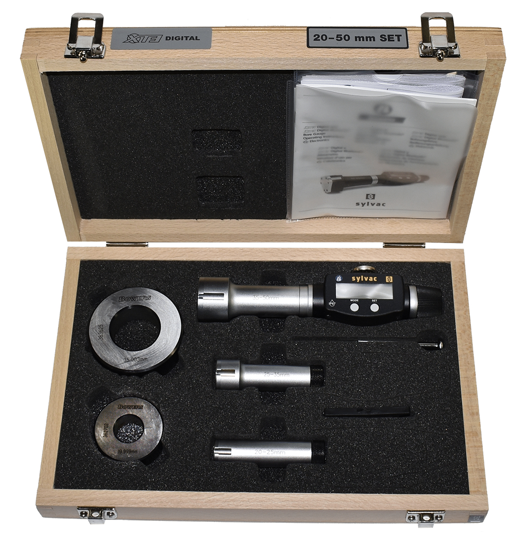 Set notranjih tritočkovnih mikrometrov od 2 mm do 6 mm tip sxt3d 1m